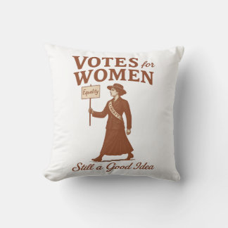 Votes for Women, Vintage Suffragette Art Throw Pillow