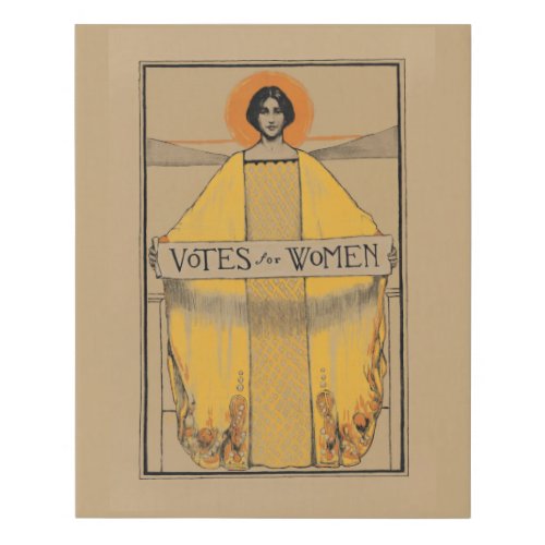 Votes for Women Vintage Womens Suffrage Faux Canvas Print