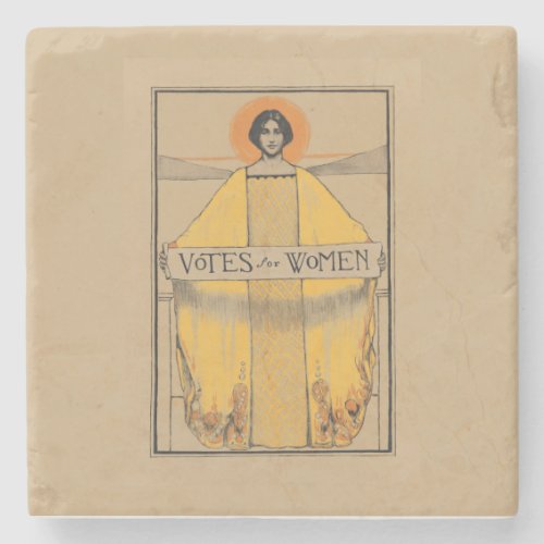 Votes for Women Vintage Womens Suffrage Stone Coaster