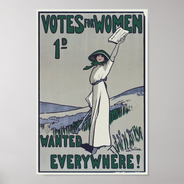 Votes for Women Wanted Poster (Front)