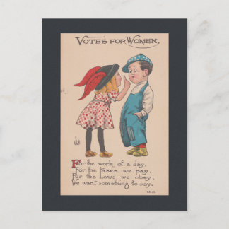 Votes for Women - Women rights Vintage Postcard