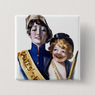 Votes for Women - Women's Suffrage, 1915 Button