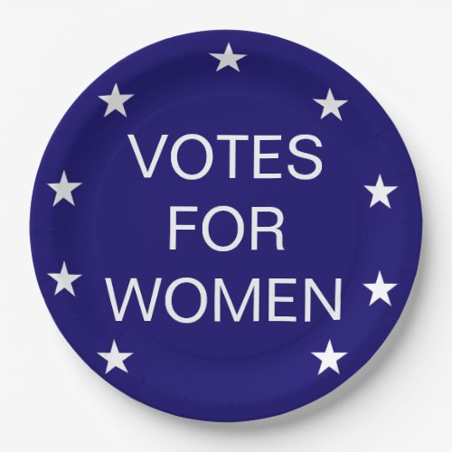 Votes Women 19th Amendment suffrage paper plate