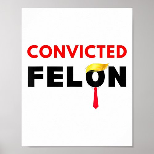 Voting Convicted Felon 2024 Trump 2024 Convicted F Poster