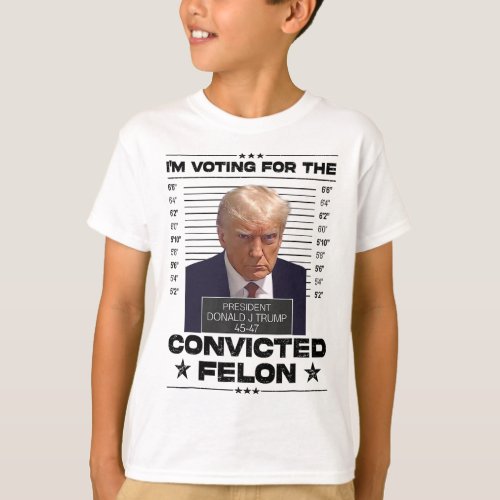 Voting Convicted Felon 2024 _ Trump 2024 Convicted T_Shirt