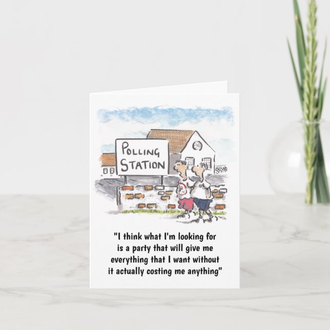 Voting Day Greetings Card (Front)