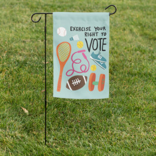 VOTING Exercise Your Right to Vote Elections Cute Garden Flag