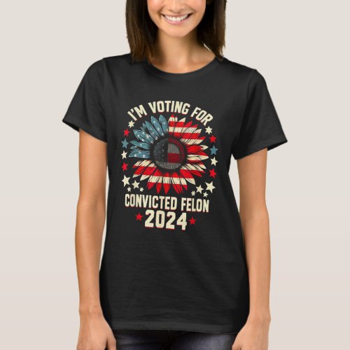 Voting For A Felon In 2024 Men  T_Shirt