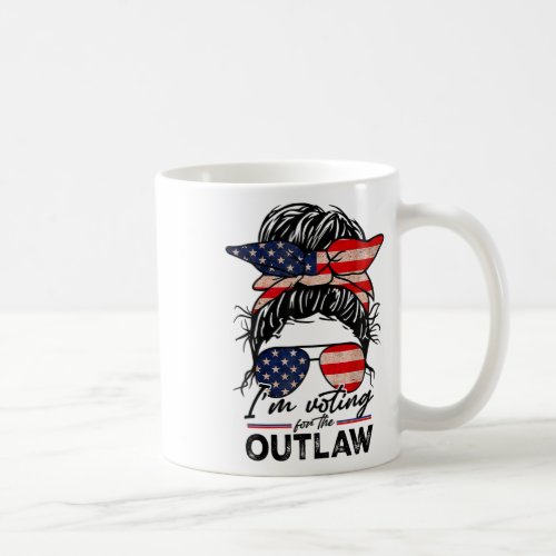 Voting For The Outlaw Trump 2024  Coffee Mug