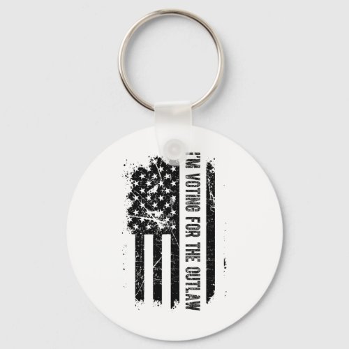 Voting For The Outlaw _ Trump Take America Back 20 Keychain