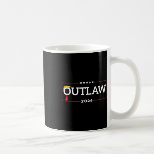 Voting For The Outlaw Wanted For President Trump 2 Coffee Mug