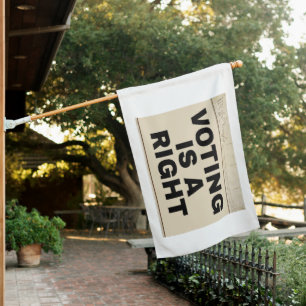 Voting is a Right 24th Amendment Two-Sided House Flag