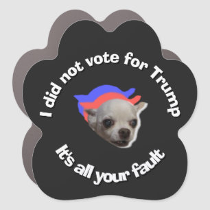 Voting magnet White text