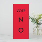 Voting Paddle NO (Standing Front)