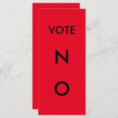 Voting Paddle NO (Front/Back)