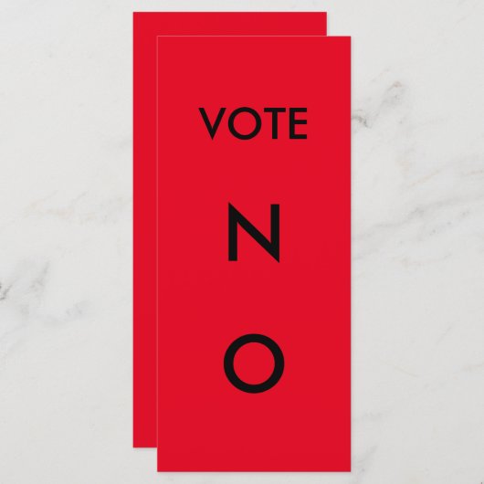 Voting Paddle NO (Front/Back)
