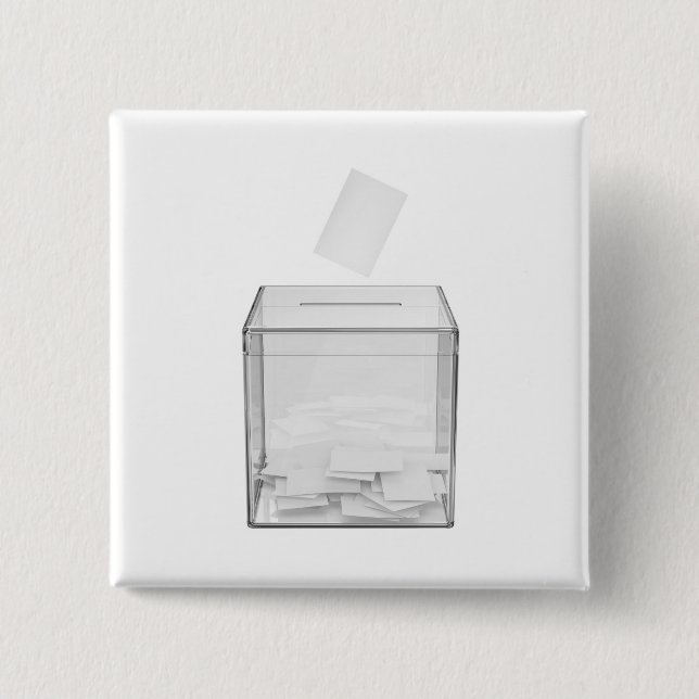 Voting paper and transparent ballot box button (Front)