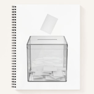 Voting paper and transparent ballot box notebook