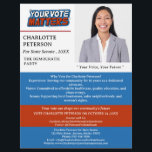 Voting Political Campaign Flyer<br><div class="desc">Empower Your Vote with our Voting Political Campaign Flyer! Featuring a captivating candidate photo template, impactful 'Your Vote Matters' typography, and a compelling message template set against a red, white and blue background inspired by the USA flag, this design resonates with patriotism and civic responsibility. A perfect promotional item to...</div>
