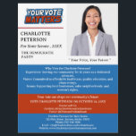 Voting Political Campaign Flyer<br><div class="desc">Empower Your Vote with our Voting Political Campaign Flyer! Featuring a captivating candidate photo template, impactful 'Your Vote Matters' typography, and a compelling message template set against a red, white and blue background inspired by the USA flag, this design resonates with patriotism and civic responsibility. A perfect promotional item to...</div>