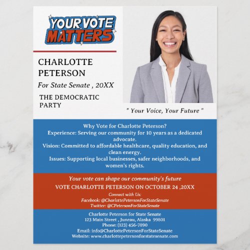 Voting Political Campaign Flyer