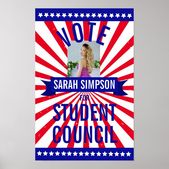 voting poster class president, student council