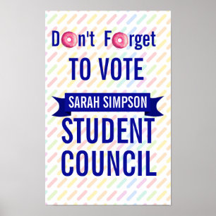 voting poster class president, student council 
