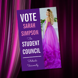 voting poster class president, student council