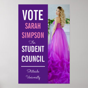 cute student council election posters