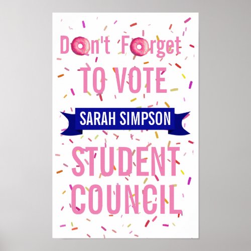 voting poster class president student council 