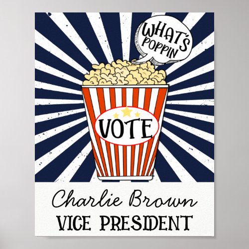 voting poster school classroom Popcorn vote