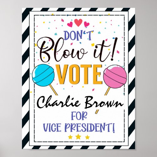 voting poster school classroom vote