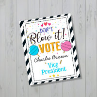 voting poster school classroom vote dont blow it
