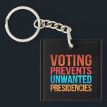 Voting Prevents Unwanted Presidencies Election  Keychain<br><div class="desc">Voting Prevents Unwanted Presidencies Election Political</div>