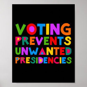 Voting Prevents Unwanted Presidencies Poster