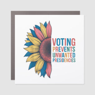 Voting Prevents Unwanted Presidencies Voting Desig Car Magnet