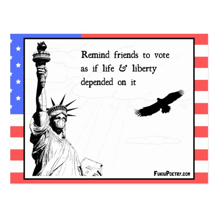 Voting Reminder Postcard USA 2020 | Zazzle.com