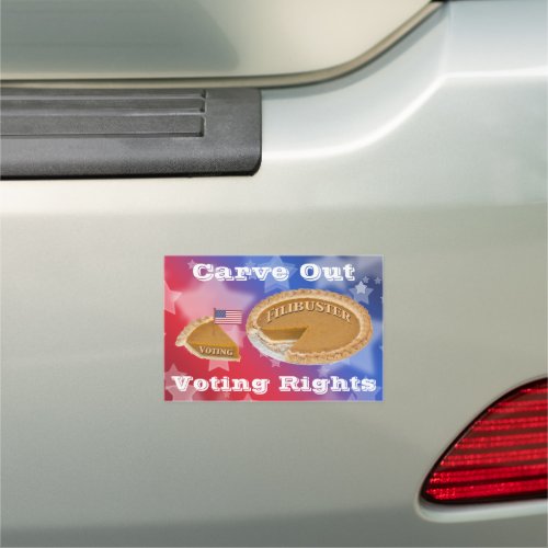 Voting Rights Filibuster Carve_Out Car Magnet
