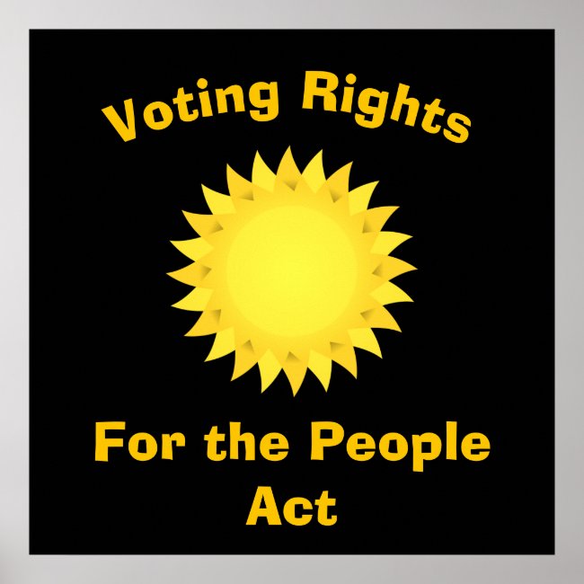 Voting Rights For the People Act Poster