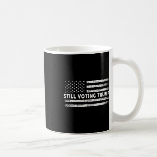 Voting Trump 2024 Patriotic American Flag Men Wome Coffee Mug