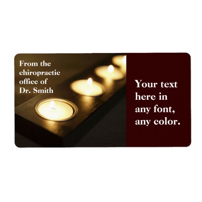 Votive Candles Label (Front)
