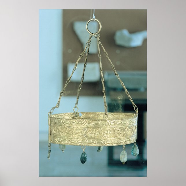 Votive crown from the Treasure of Guarrazar Poster (Front)