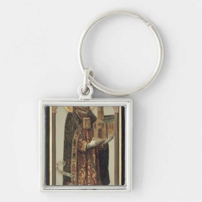 Votive Panel Depicting St. Ansgar, 1457 Keychain (Front)