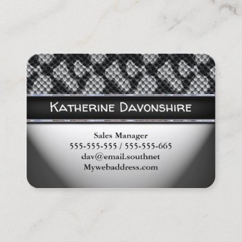 Vouden Cool Snakee Business Card by LiquidEyes at Zazzle