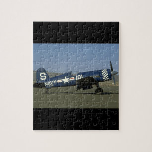 Vought F4U Corsair, Wings Flat,Right_WWII Planes Jigsaw Puzzle