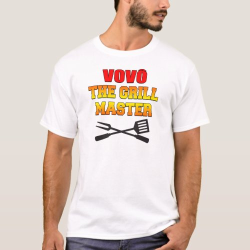 Vovo The Grill Master Portuguese Grandpa T_Shirt