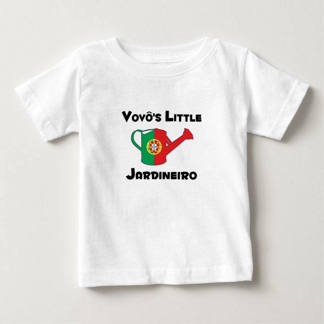 Vovo's Little Jardineiro Baby T-Shirt (Front)