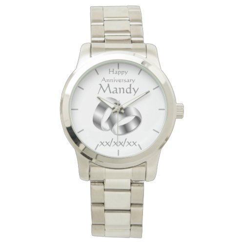 Vow Renewal Anniversary WIFE Watch Personalized