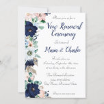 Vow Renewal Ceremony Elegant Florals Invitation at Zazzle