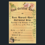 Vow Renewal Certificate - Customizable, Frameable<br><div class="desc">Renewing your matrimonial vows? Having a "second wedding" ceremony? Reaffirmation of vows? A renewal of wedding vows ceremony can be just as exciting and beautiful as an original wedding. Be sure to commemorate the moment with a Vow Renewal Certificate. Frame it, buy a bunch to send as announcements, or just...</div>
